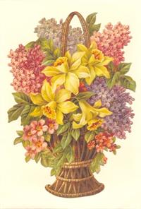 Kort - Glansbillede Hyacint og lilje